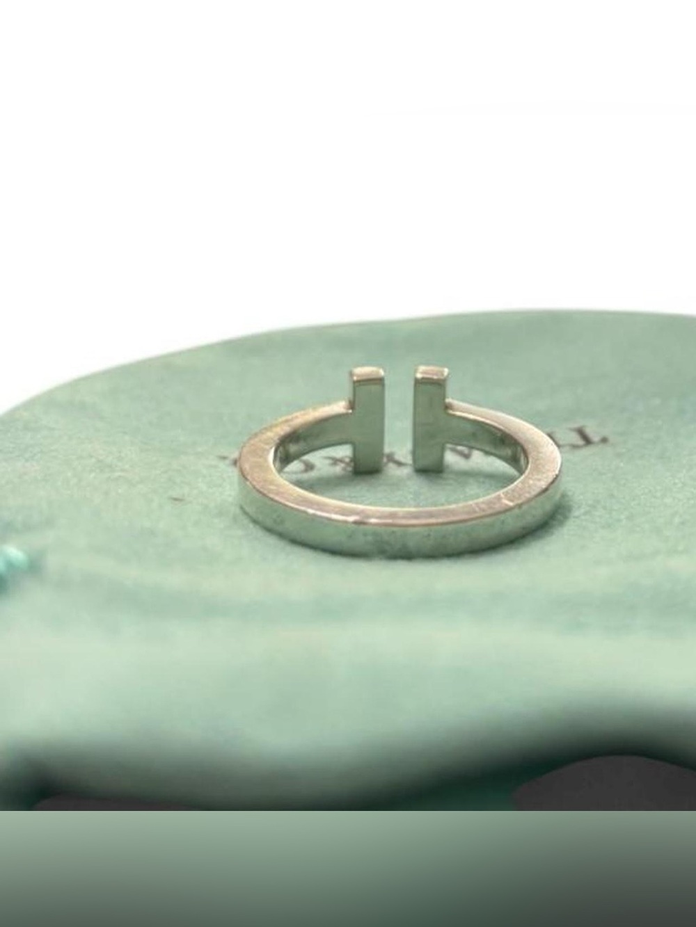 Tiffany & Co. T Square Ring in Sterling Silver 6.5 - Picture 4 of 8